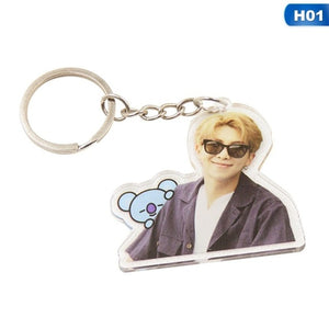 BTS WITH BT21 KEYCHAIN