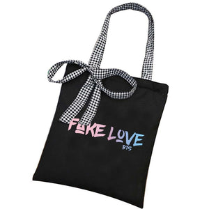 BTS FAKE LOVE CLOTH BAG